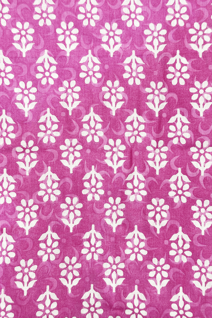 Pink Botanical Backless Halter Kurti