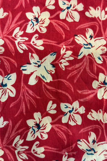 Ruby Blossom Corset-Back Kurti