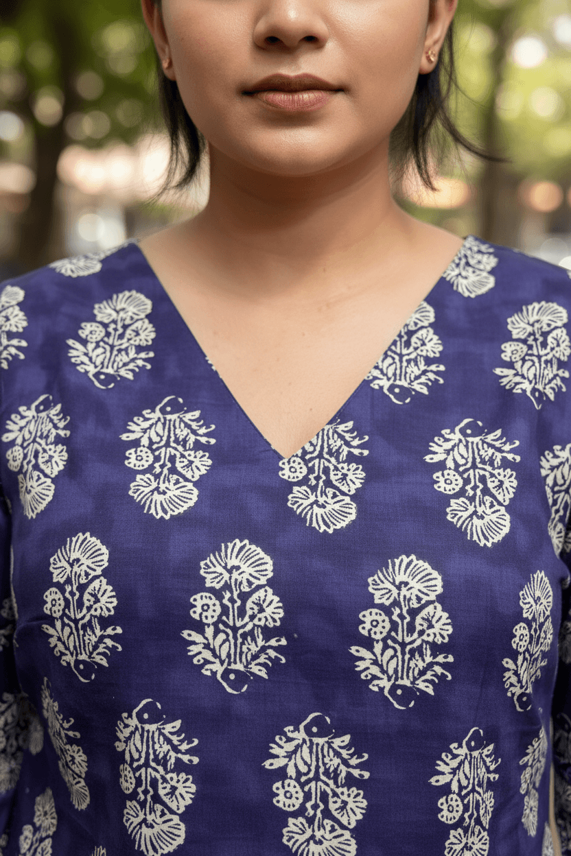 Close Up Neckline Detail